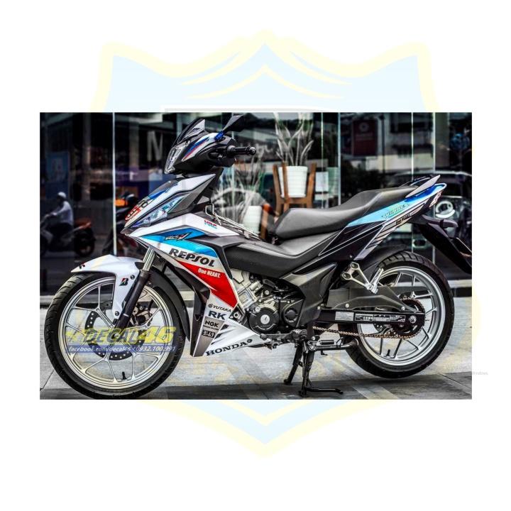 Tem rời xe winner Repsol dán xe trắng