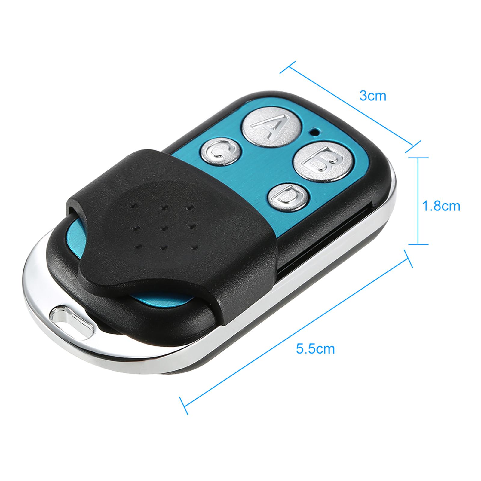 RF Remote Controller ITEAD 433MHz Wireless Control Electric Gate Door 4 Buttons Push Cover Smart Remote Controller for Sonoff RF 433Mhz Controlled Devices Wall Light Switch And Wireless Smart Switch Module Key Fob Controller 1527 Chip
