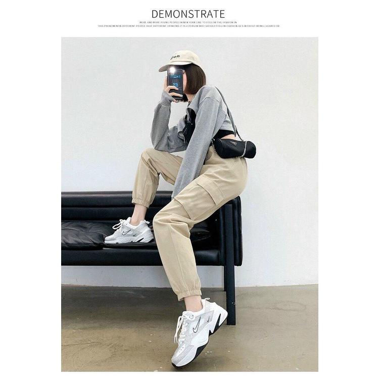 Quần Kaki Ống Rộng Unisex Quần Kaki Hàn Quốc trẻ trung phong cách cạp chun vải mềm co giãn