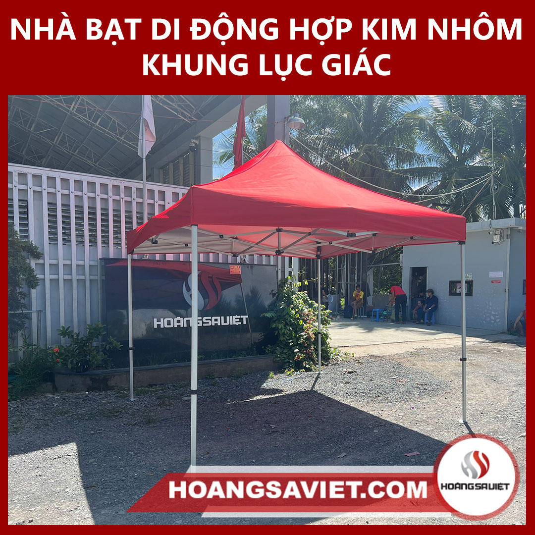 NHÀ LỀU HỢP KIM NHÔM KHUNG LỤC GIÁC  3m x 3m