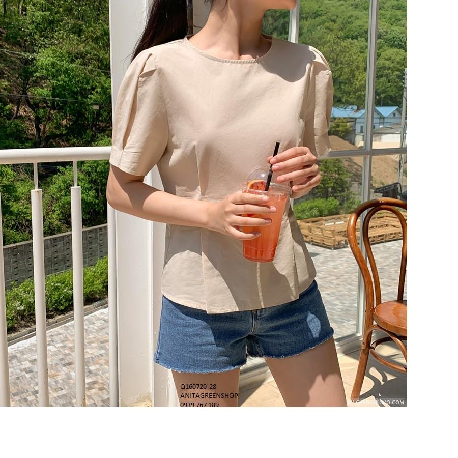 Q160720 ÁO KIỂU NỮ XẾP LY