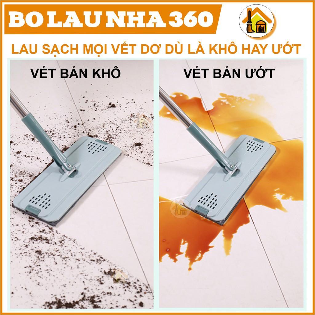 Cây lau nhà, bộ chổi lau nhà tự vắt thông minh 2 ngăn 360 độ TINZ|Mã BL4