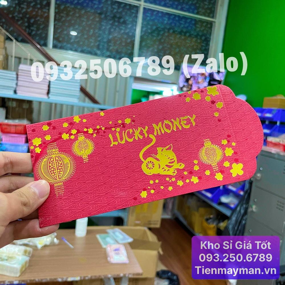 Bao lì xì 2023 Con Mèo may mắn màu đỏ lucky money , Hàng Nhập Ngoại, Cực Xịn