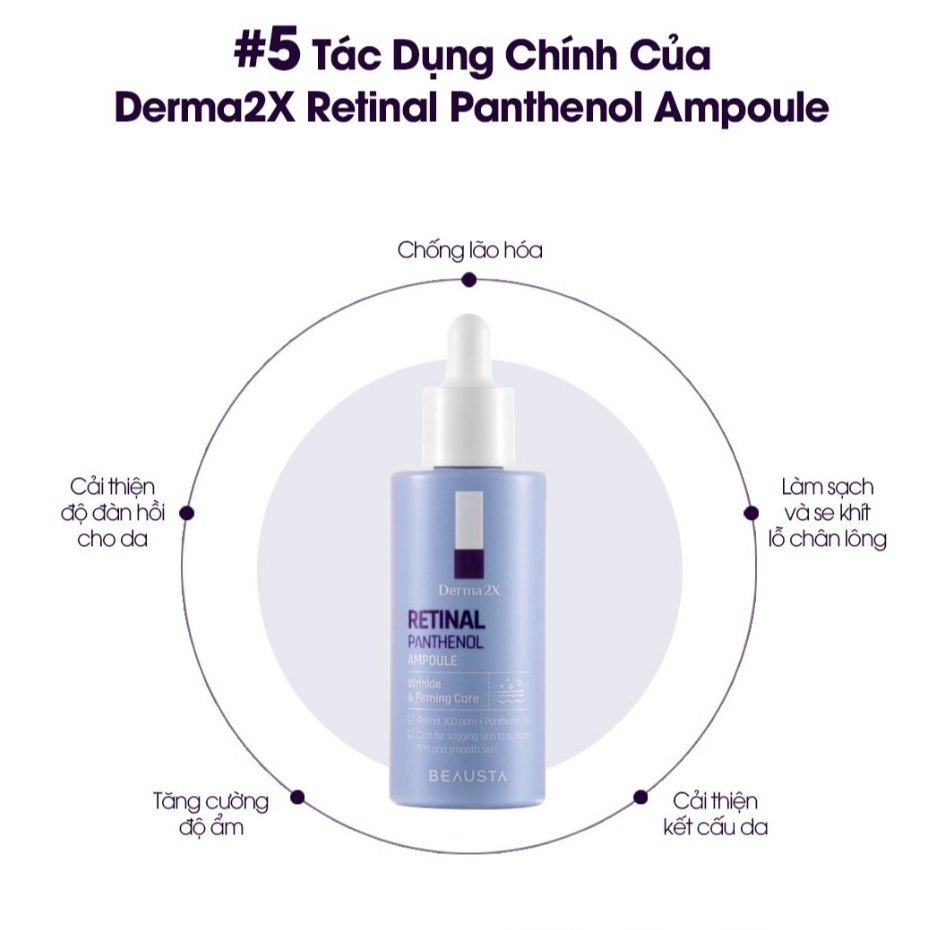 Tinh Chất Beausta Derma2X Retinal Panthenol Ampoule 50ml