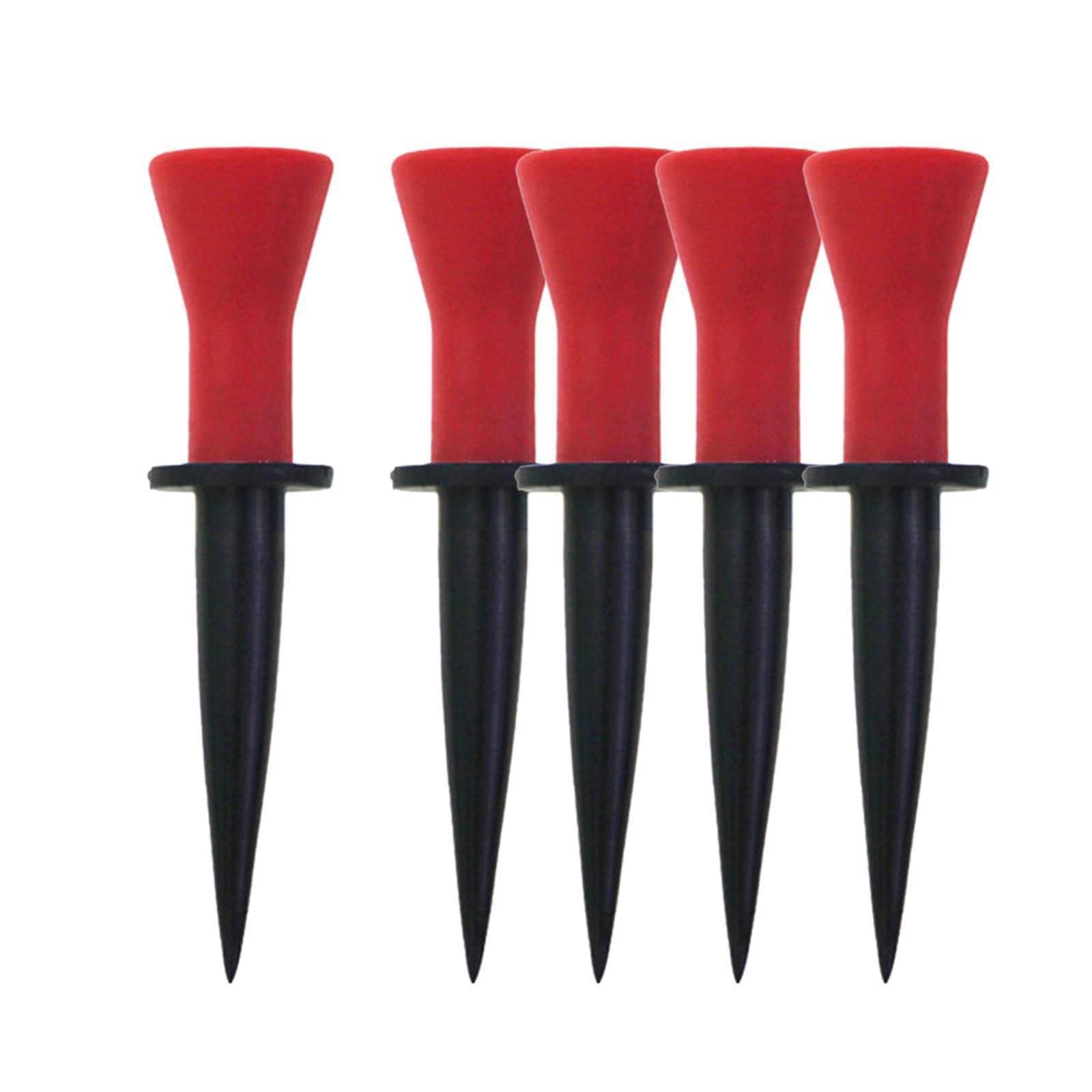5x Rubber Golf Tees Professional Backyard Practice Exercise Golf Ball Holder