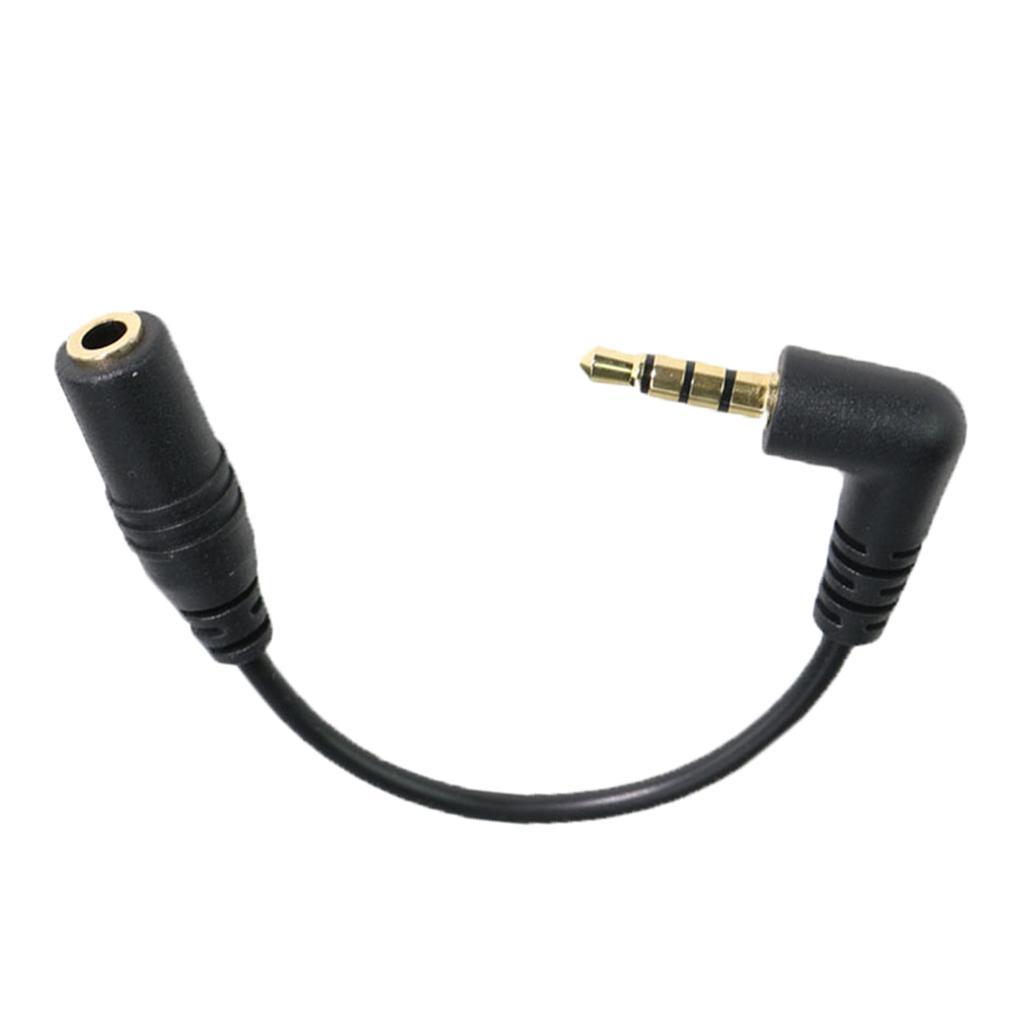 TRS 3.5mm  Female Plug to  Male Adapter Audio Cable 3.94inch