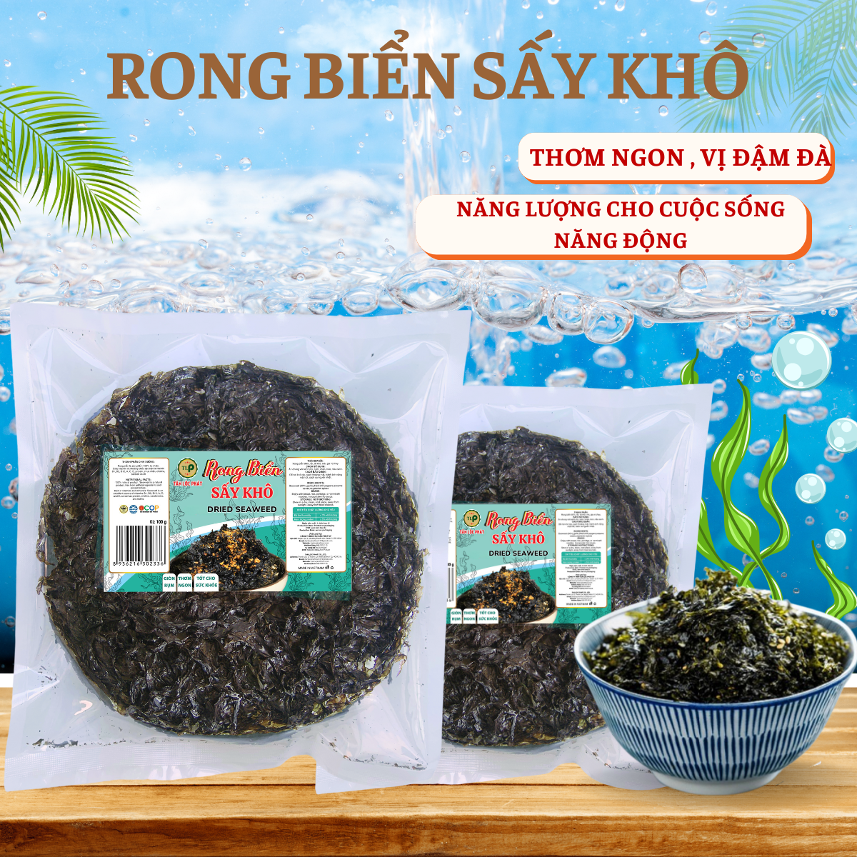 RONG BIỂN NẤU CANH TÂN LỘC PHÁT - BỊCH 100G