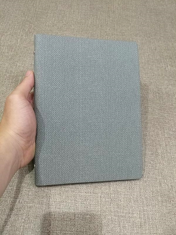 Sổ Bìa Da SC 06-19 - Mẫu 2 - Màu Xám