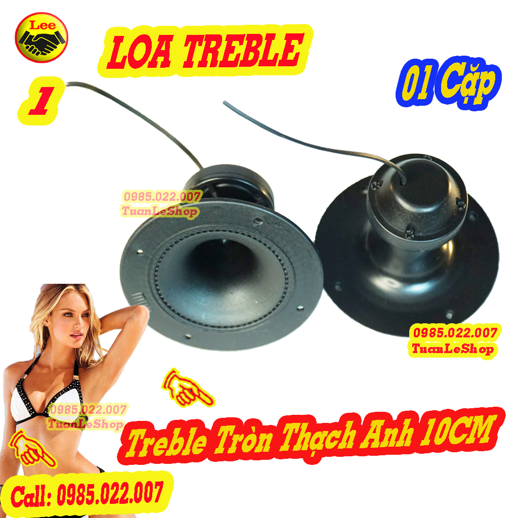 LOA TREBLE 10CM THACH ANH TRÒN LOẠI CÓ SẴN DÂY - GIÁ 01 CẶP LOA