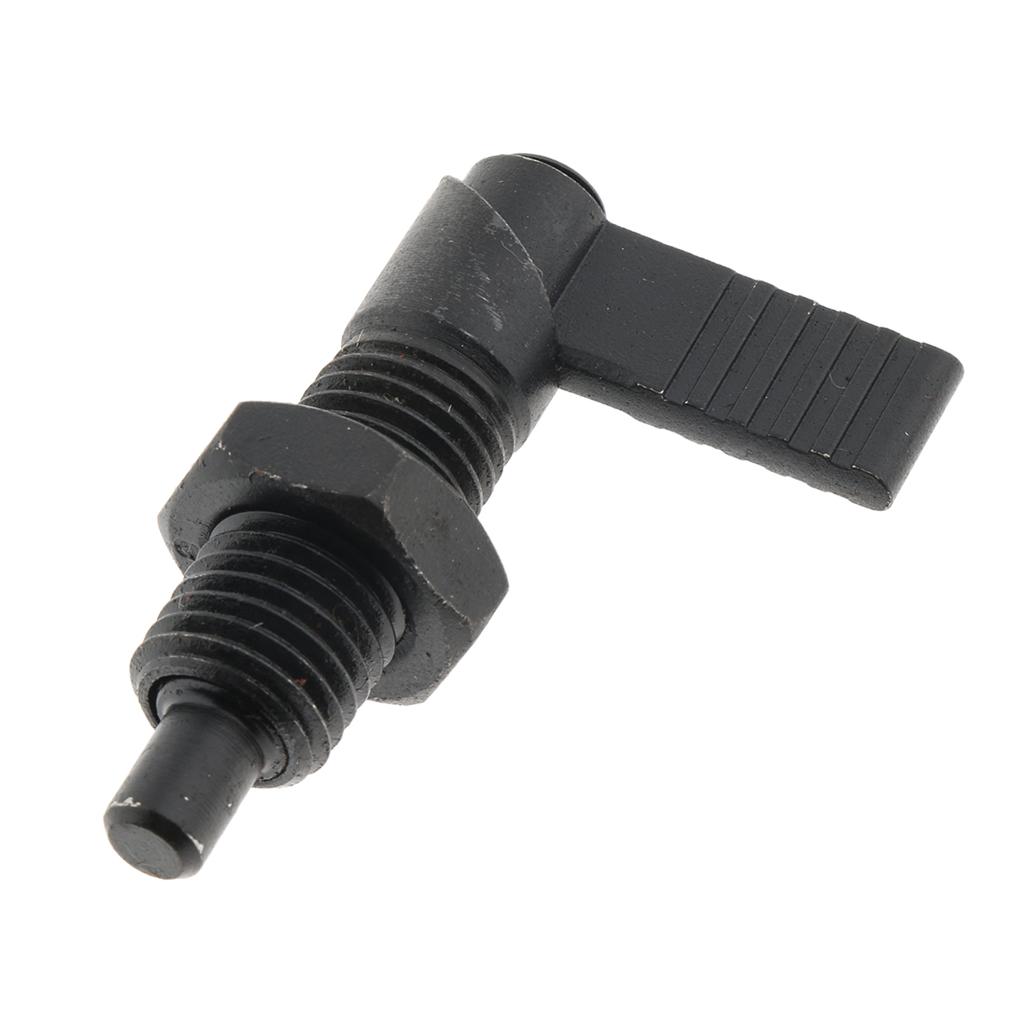 Indexing Plunger With Lock Nut, Lock-out, Steel, Thread M16 M12