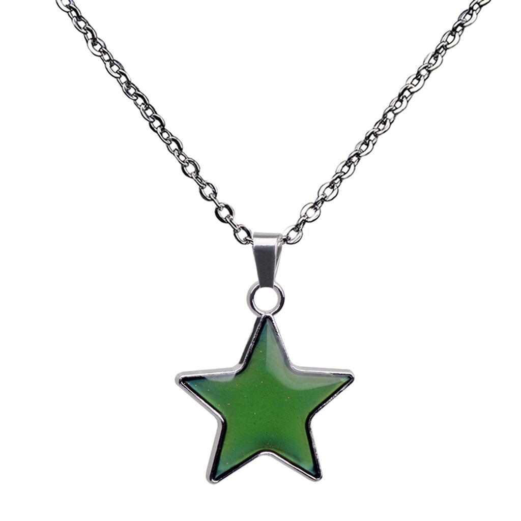 Star Pendant Temperature Change  Necklace