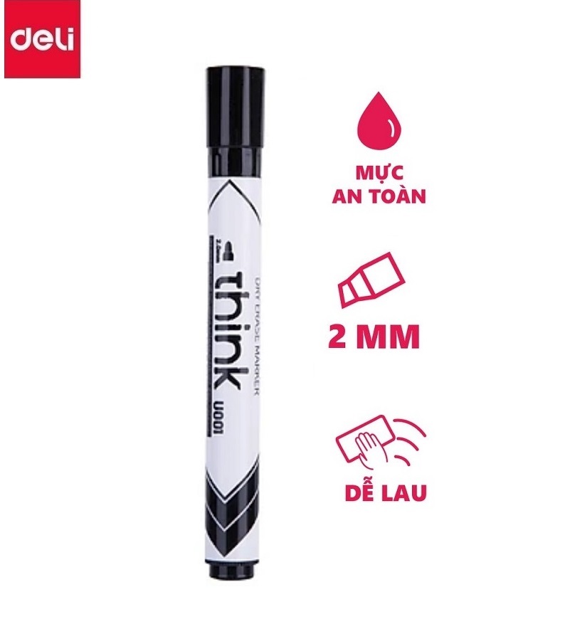 Bút viết bảng Deli - EU 00120 mực đen