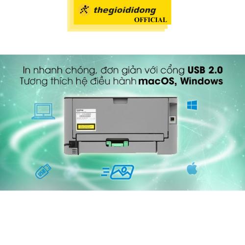 Máy in laser trắng đen đơn năng Brother HL-L2321D - Hàng chính hãng