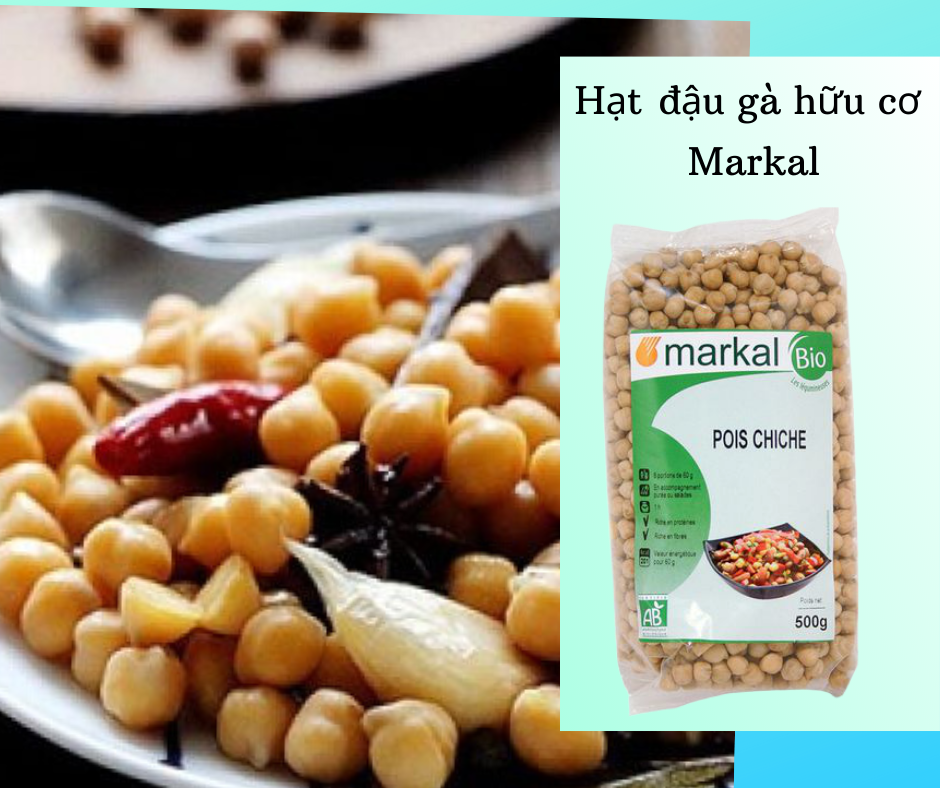 Đậu Gà Hữu Cơ Markal 500g (Mẫu mới)