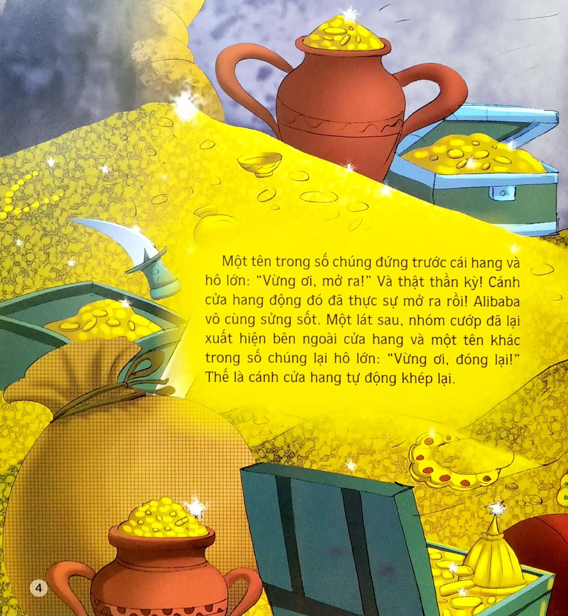 Sách Ngày Xửa Ngày Xưa Ba Tư - Alibaba Và Bốn Mươi Tên Cướp