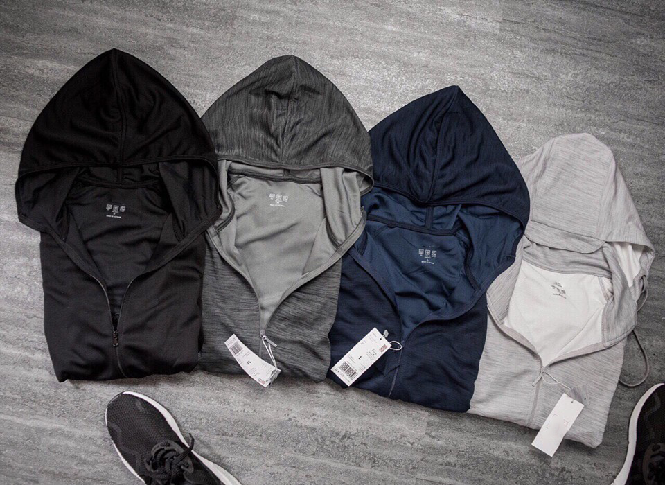 Áo Khoác Đi Nắng, Chống Nắng Có Mũ Cho Nam CN11-Cotton Thoát Mồ Hôi - Đen - XL