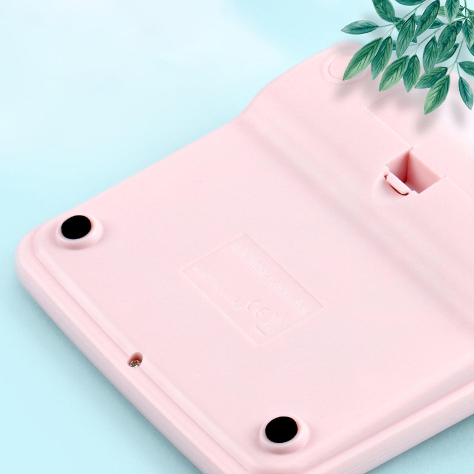 2xOffice Handheld Desktop Calculator Dual Solar Power Business Accounts Pink