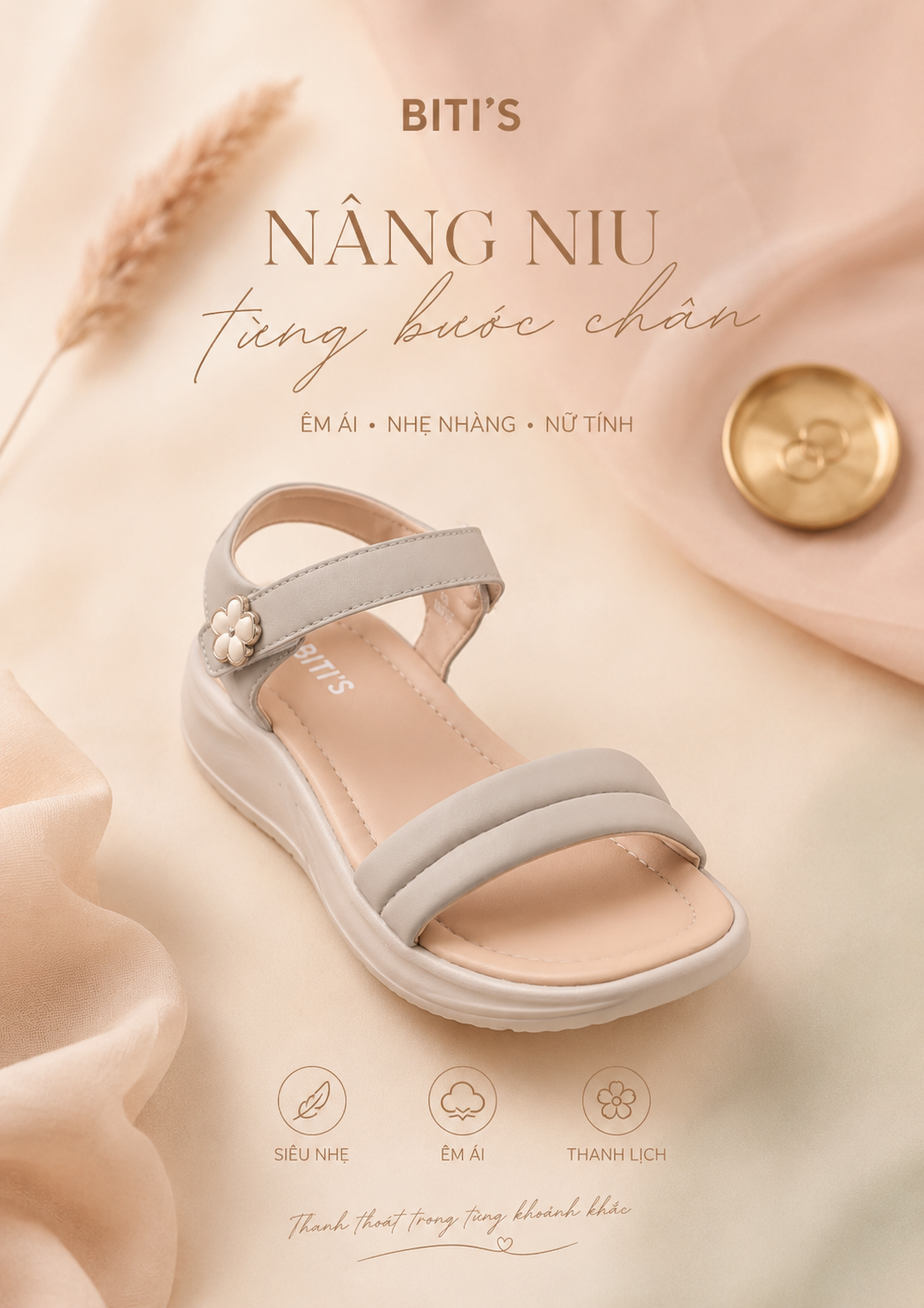 Sandal Biti's nữ đế êm (35-40)