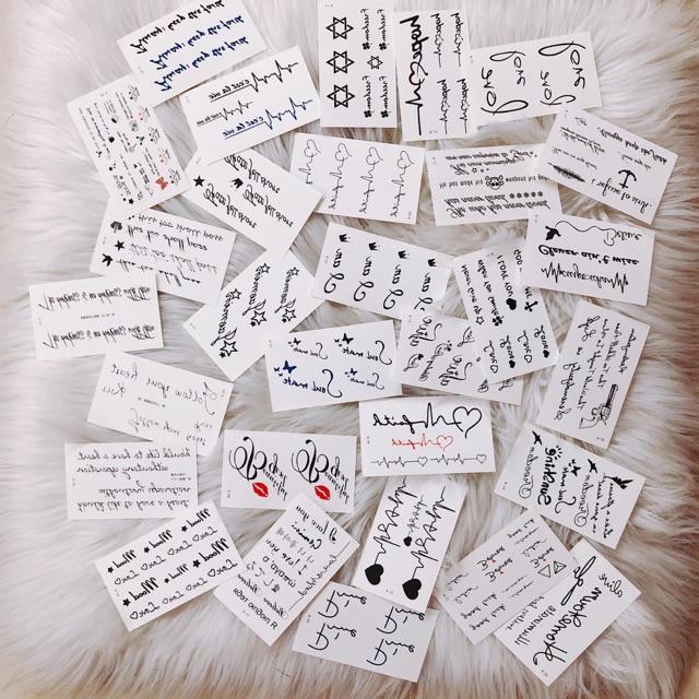 Set 30 tấm hình xăm - tattoo