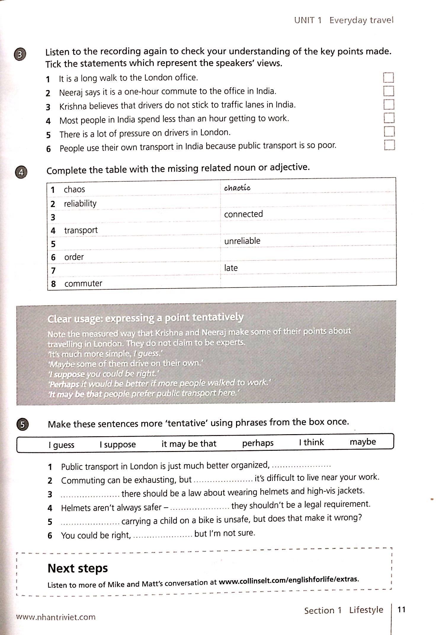 Collins - English For Life - Listening (B2+ Upper Intermediate) - Kèm CD