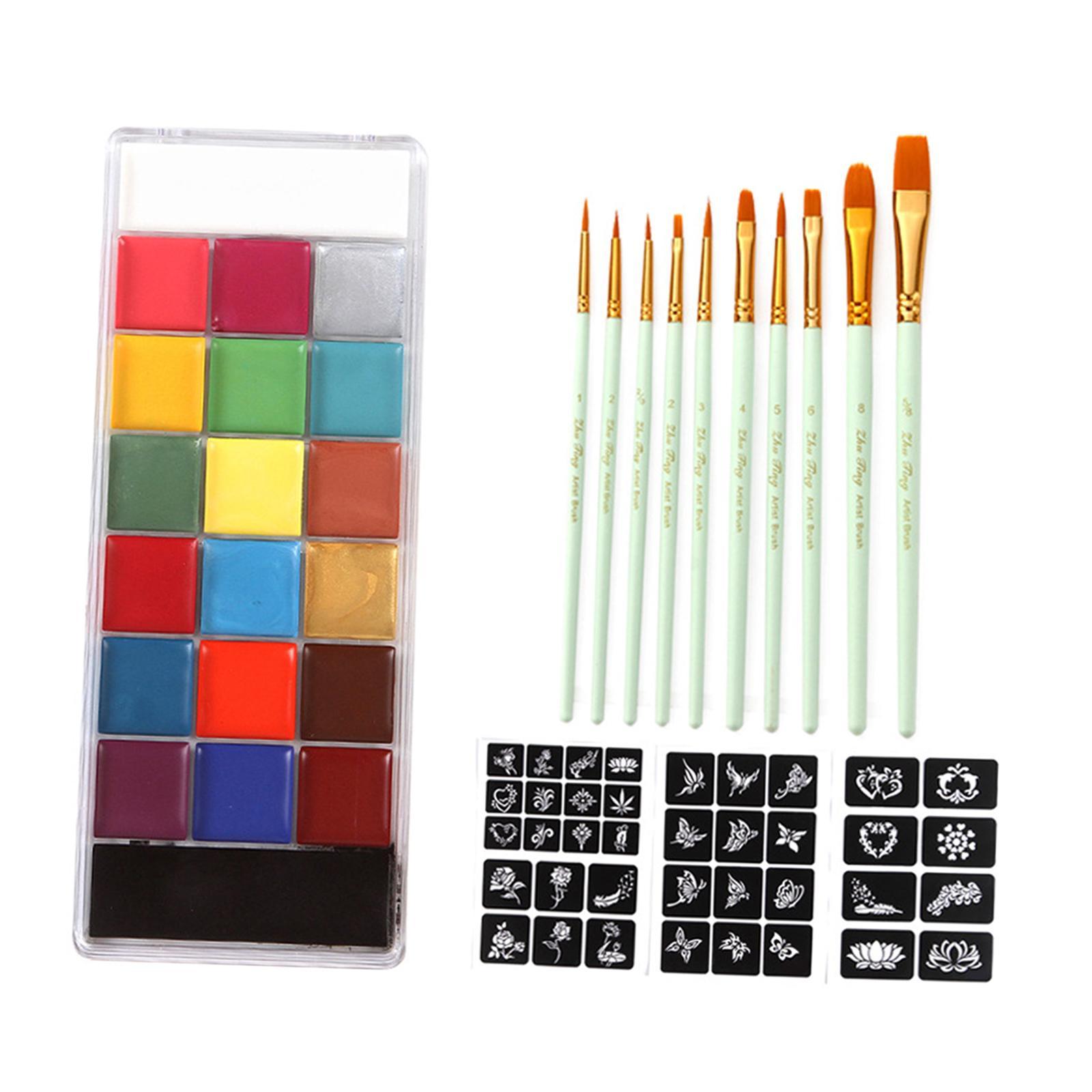 Halloween Kids Children Face Painting Kits Green