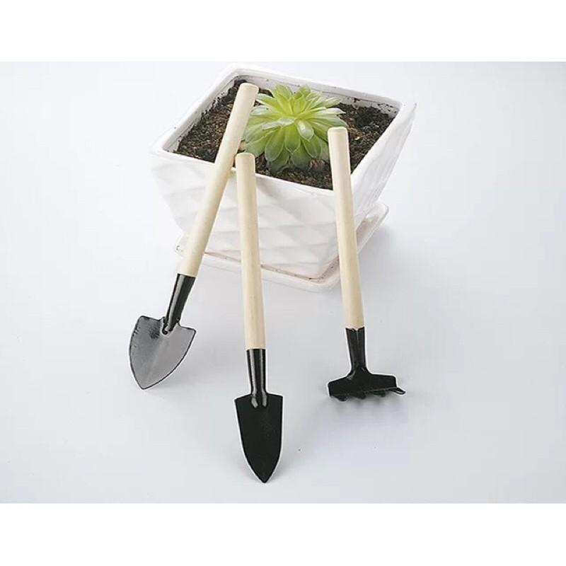Combo Bộ 3 Dụng Cụ Làm Vườn Đa Năng - Loại 1 rất dày Thép sơn không rỉ - Set of 3 Garden Tools