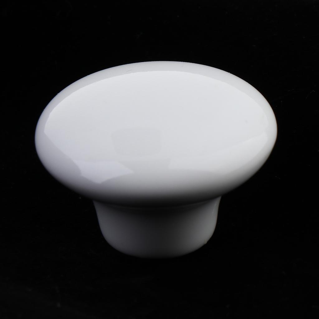 Porcelain Knob Furniture Kitchen Cabinet Round Drawer Pull Knobs