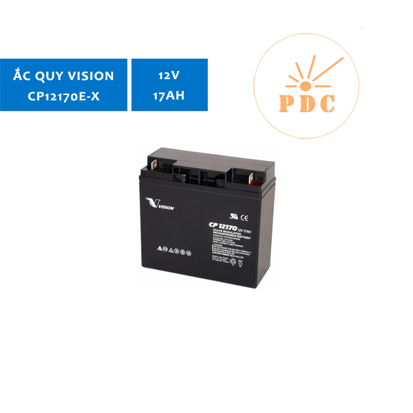 Ắc quy Vision CP12170E-X 12V17Ah - (PDC-TECH)