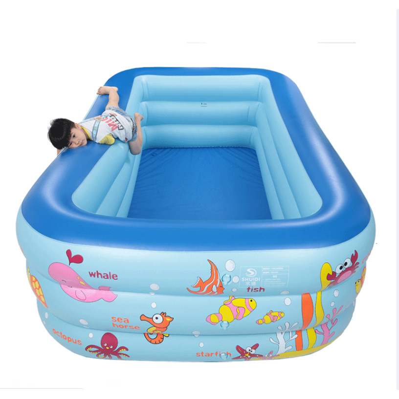 Bể bơi phao dành cho bé hình chữ nhật kích thước 135 cm chất lượng tốt