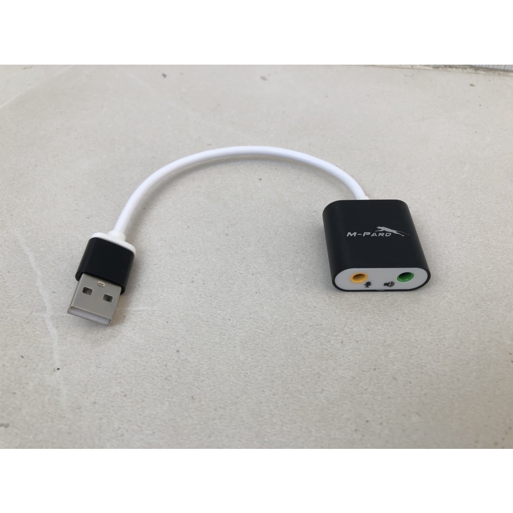 Đầu chuyển USB ra Sound M-Pard MH348 2.0 (Jack 3.5mm Audio + Micro) - Hàng nhập khẩu