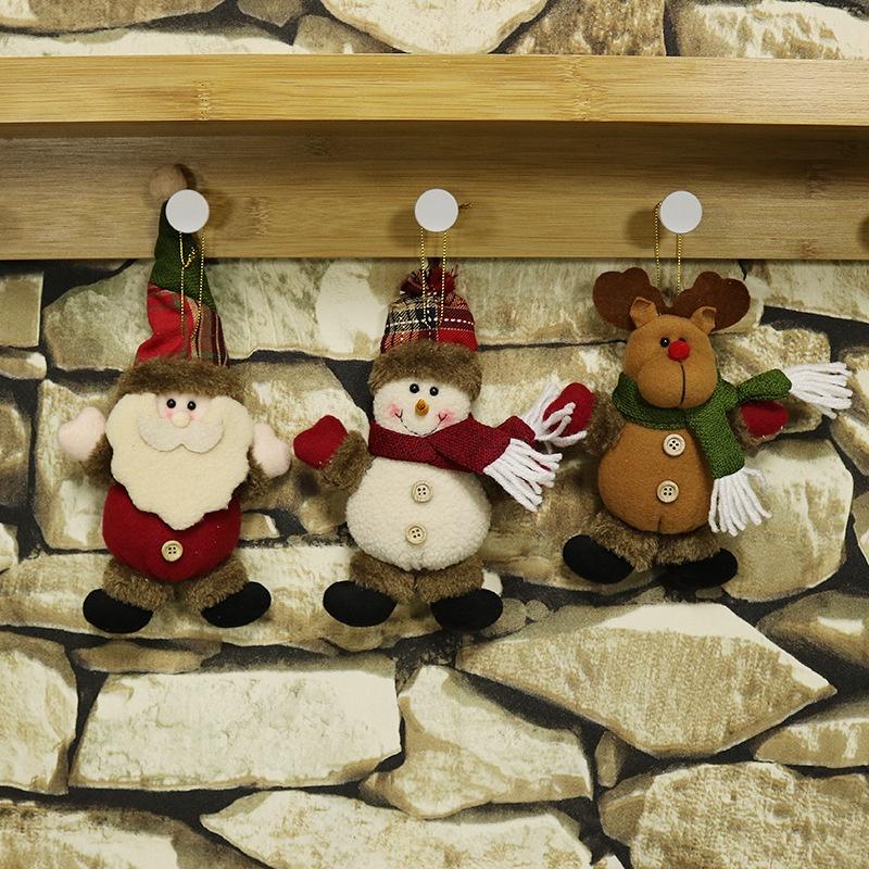 Phụ Kiện Treo Trang Trí Cây Thông Giáng Sinh Hình Ông Già Noel / Người Tuyết / Tuần Lộc / Ông Già Noel