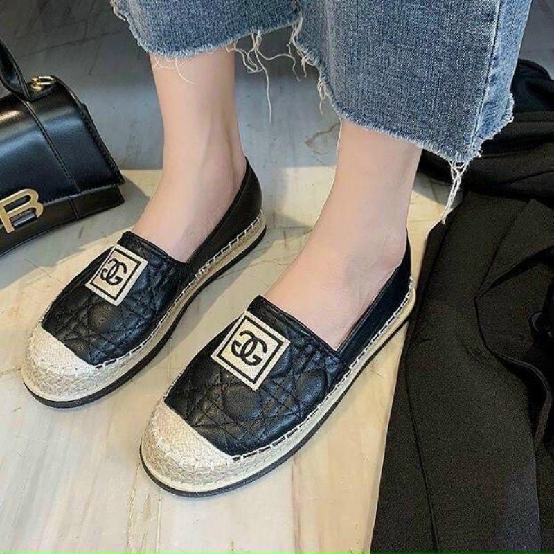 GIÀY SLIP ON DA MỊN TRẦN CHỈ GG DÁNG ĐẸP