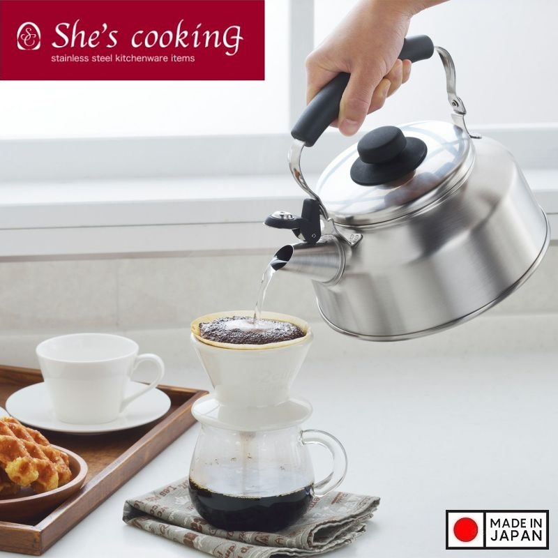 Ấm đun nước bếp từ Whistleblower Kettle 2.6L - Có còi báo sôi - Hàng Nội Địa Nhật Bản