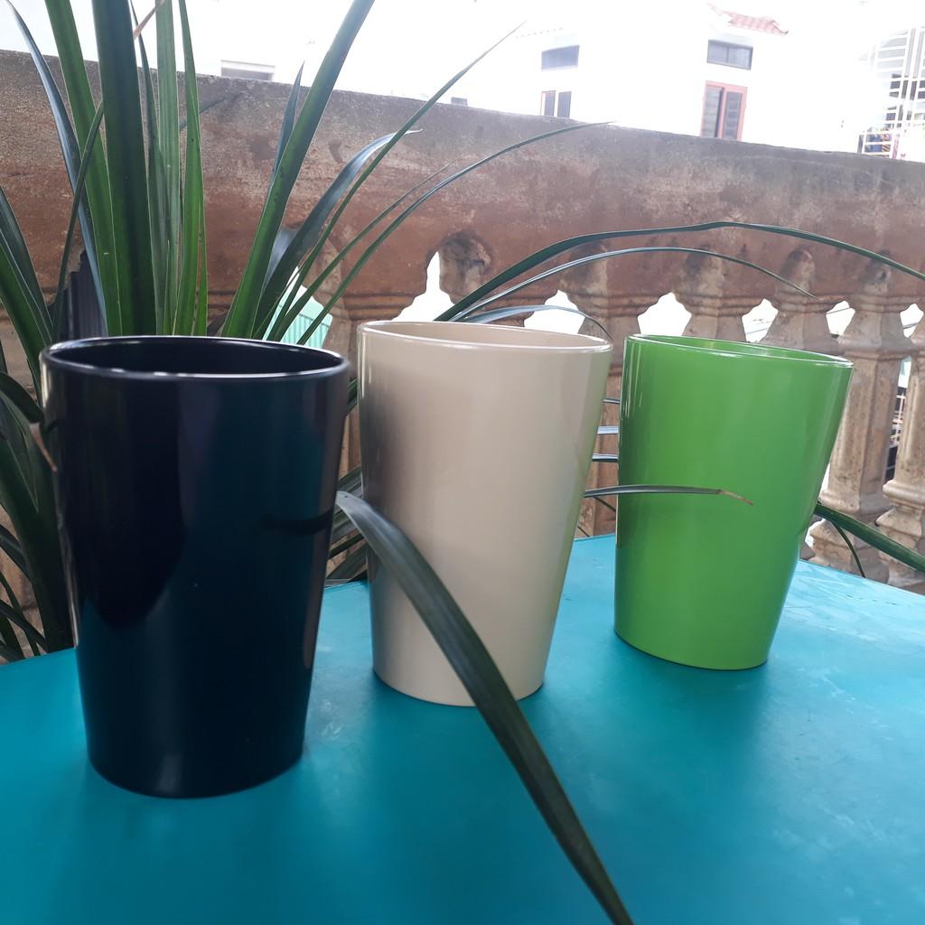 Cốc Phíp, Ly Nhựa Cao Cấp Melamine Đồ Nhà Hàng Nhà Bếp Màu Đen Sang Trọng