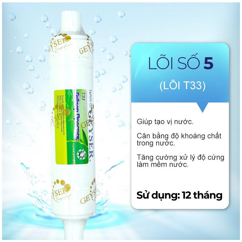 Lõi T33 Nano Geyser, Lõi lọc nước số 4 máy NANO - Hàng Chính Hãng