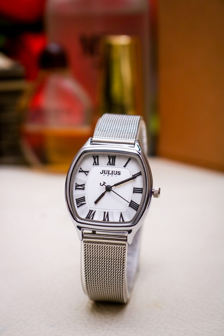 Đồng Hồ Nữ JA-1242A Julius Hàn Quốc Dây Thép
