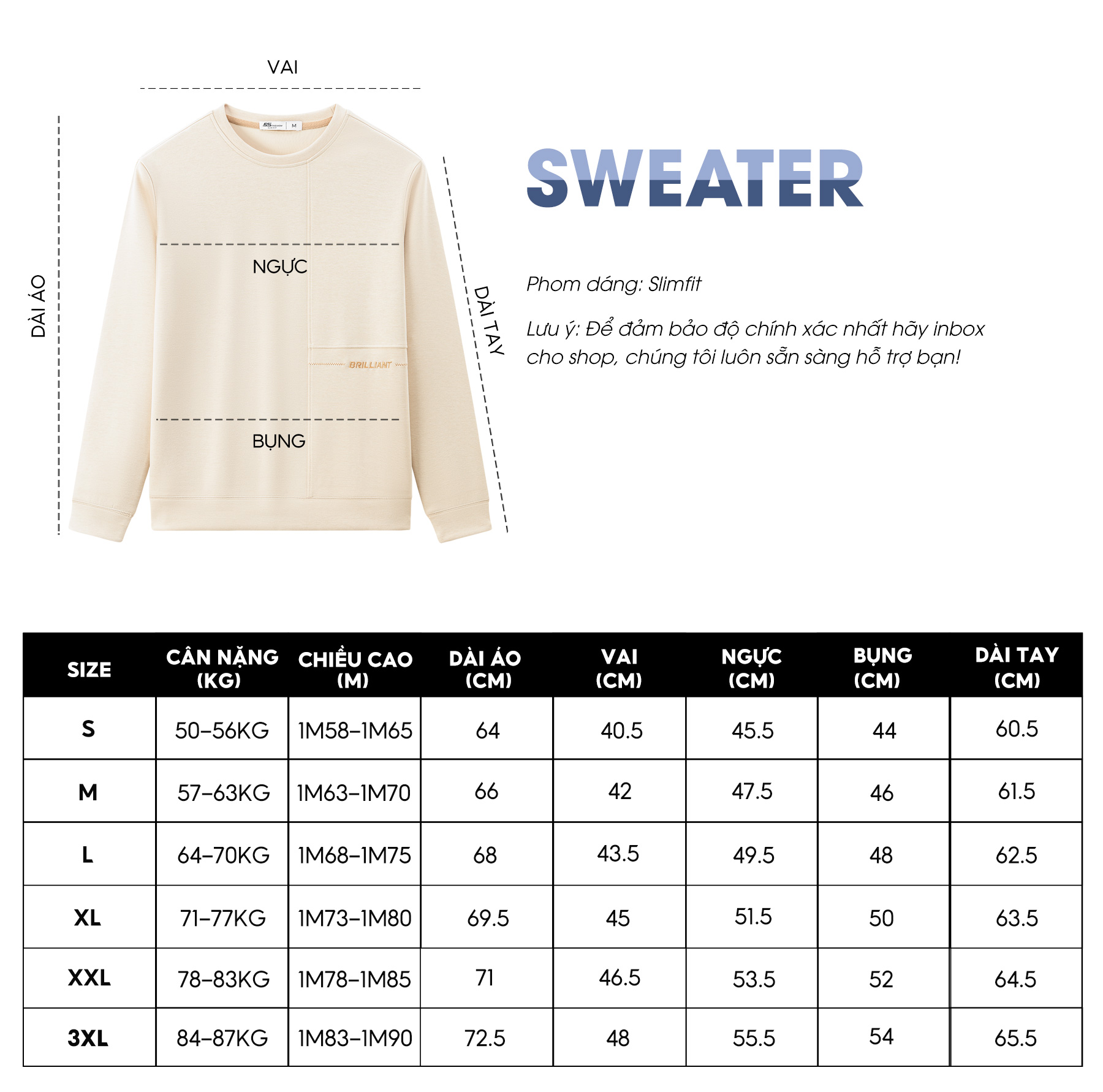 Áo Sweater Nam 5S FASHION Chất Nỉ Dày Dặn, Phom Ôm Vừa Vặn, Họa Tiết Thêu Nổi Bật, Màu Sắc Dễ Mặc (ANO23012)