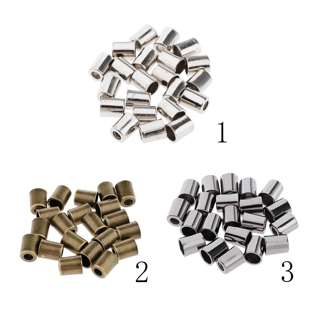 20 Cái Chuông Kim Loại Dây Rút Dây Cuối Dây Dây Chặn Dây Paracord Khóa