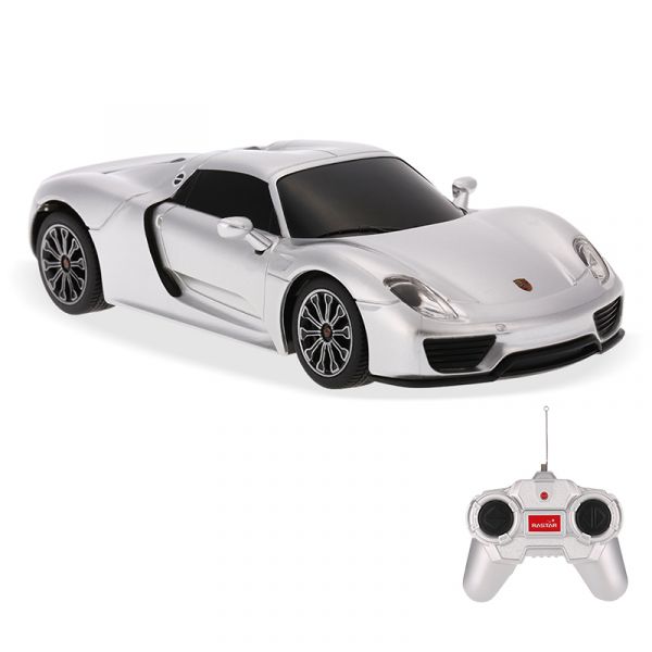 Đồ chơi xe mô hình điều khiển-R/C 1:24 PORSCHE 918 Spyder-Bạ RASTAR SKU R71400N/SIL