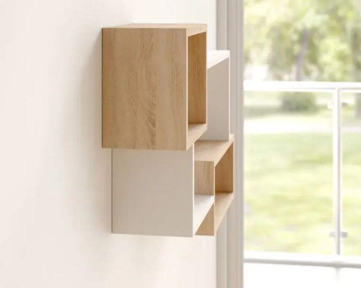 Kệ Gỗ Trang Trí Treo Tường Đơn Giản Mà Đẹp Juno Sofa CTKT415 KT 87x54x18cm