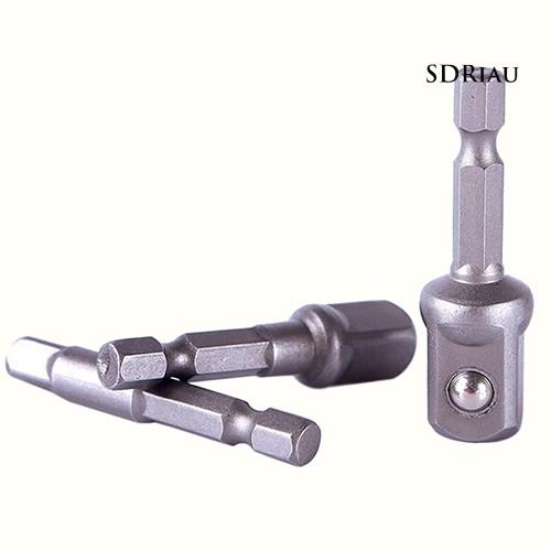 Bộ 3 đầu chuyển đổi mũi khoan 1 / 4 3 / 8 1 / 2 Inch tiện dụng