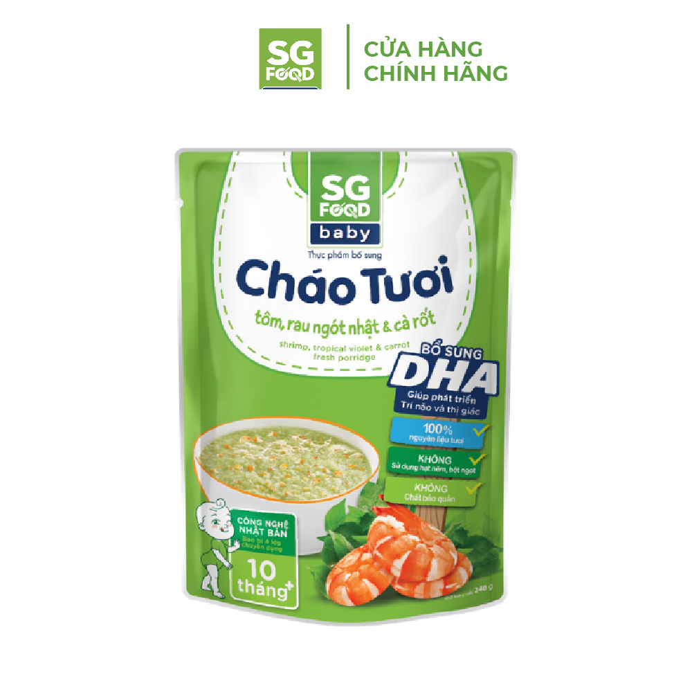 Combo 5 gói Cháo Tươi Baby SG Food 240g