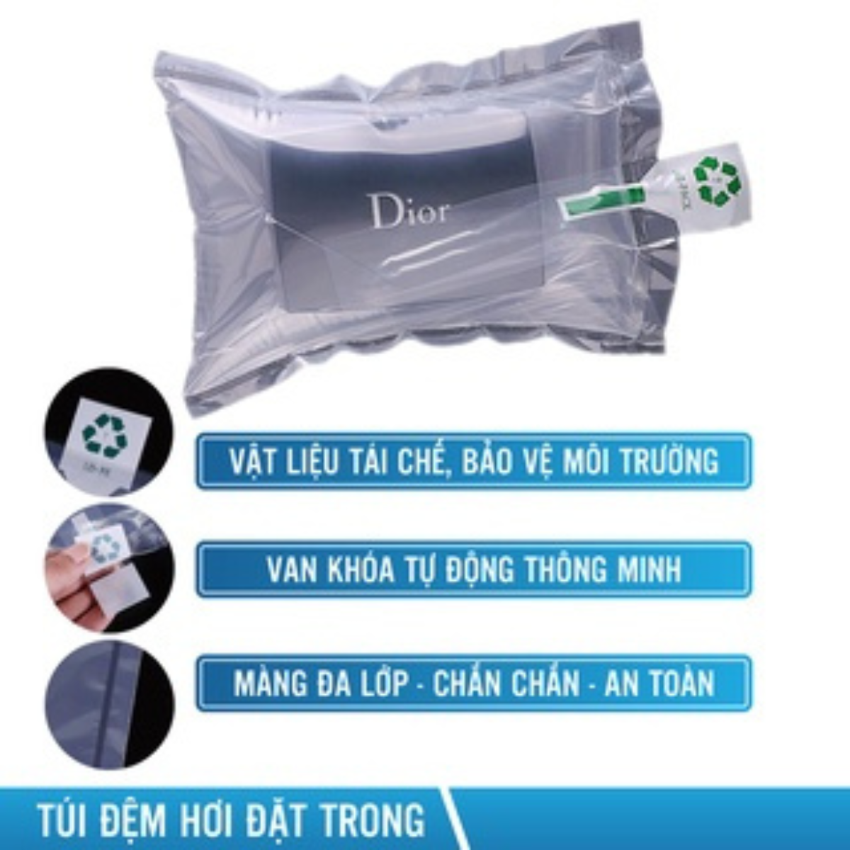 Đệm hơi đặt trong combo  10x15 túi đệm khí chống sốc bong bóng khí đệm hơi, túi hơi đệm khí, đệm hơi chèn hàng-MHPACK