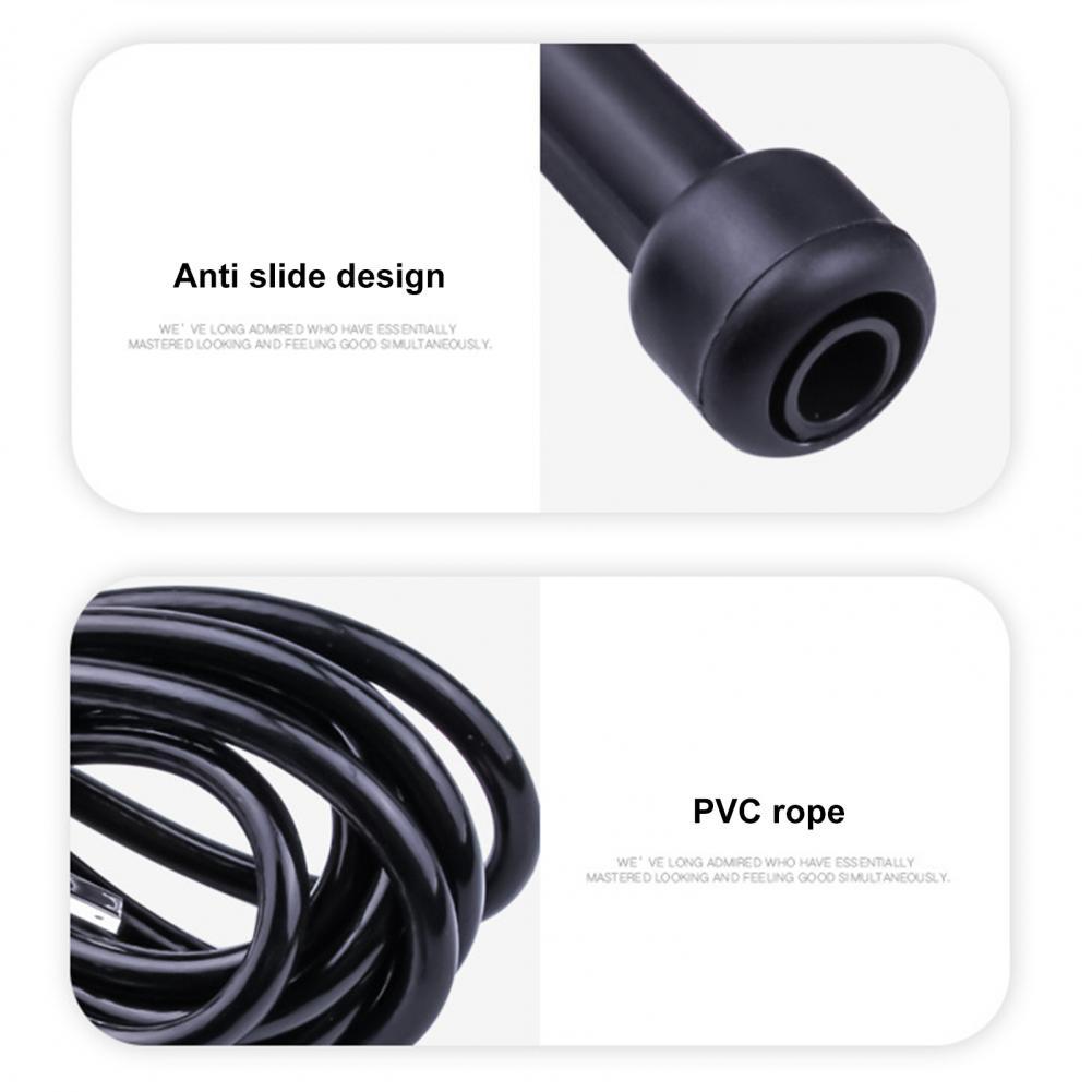 PVC nhảy dây thừng nhẹ có khả năng chống lại thể dục chống dây thừng chống dây đeo dây đeo cho trẻ em màu sắc: màu đen