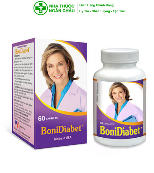 Viên uống BoniDiabet+ BOTANIA - Made In USA - Hỗ Trợ Điều Trị Bệnh Tiểu Đường, Ổn Định Đường Huyết, Làm Giảm Glucose Máu