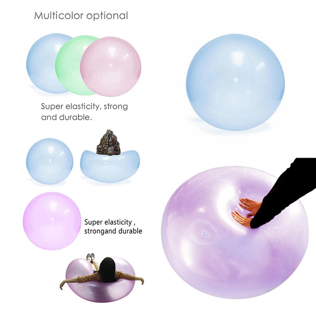 2xInflatable Bubble Ball Super Stretch Bubbles Balloon Outdoor Party Green S