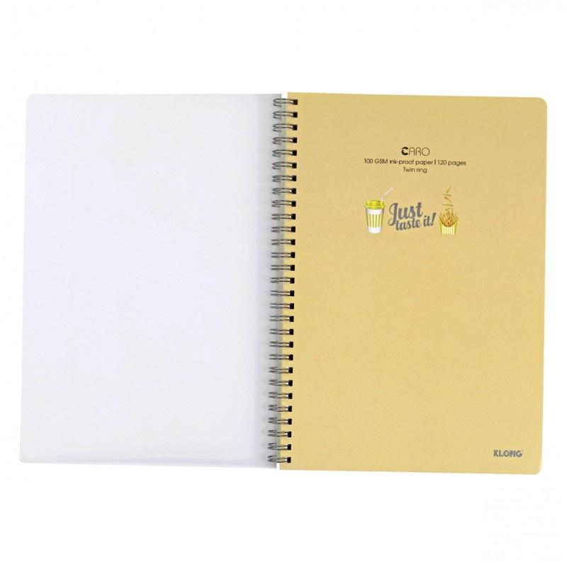 Sổ Vở lò xo 120 trang Caro, Kẻ ngang, Chấm bi Klong B5, Self Planner chọn bìa