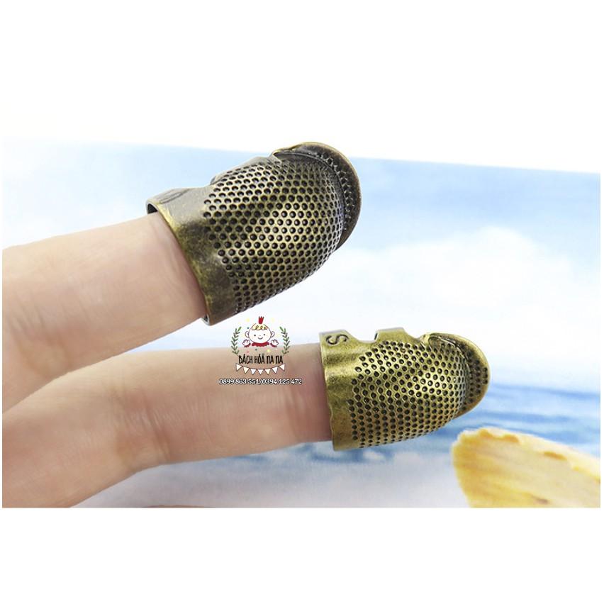 Đê đe tay Cherish bằng kim loại bảo vệ ngón tay khi thêu thùa, may vá - Bách hóa Na Na Handmade DIY Shop