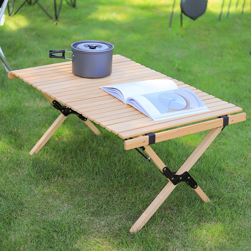 Bàn Dã Ngoại Xếp Gọn Gỗ Bàn Gấp Gọn Du Lịch Cắm Trại 120cm 90cm Trọng Tải 40kg