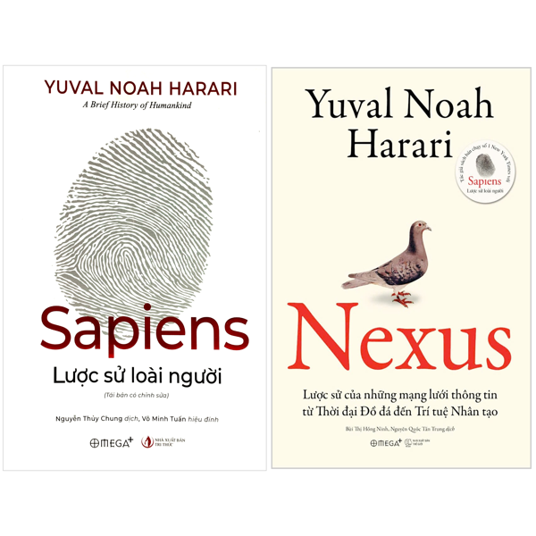 Combo Sách Sapiens Lược Sử Loài Người + Nexus - Lược Sử Của Những Mạng Lưới Thông Tin Từ Thời Đại Đồ Đá Đến Trí Tuệ Nhân Tạo (Bộ 2 Cuốn)